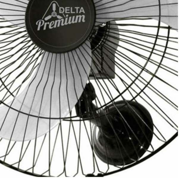Ventilador de Parede Oscilante 60cm Premium Preto Bivolt 110V. 220V. - VENTI DELTA
